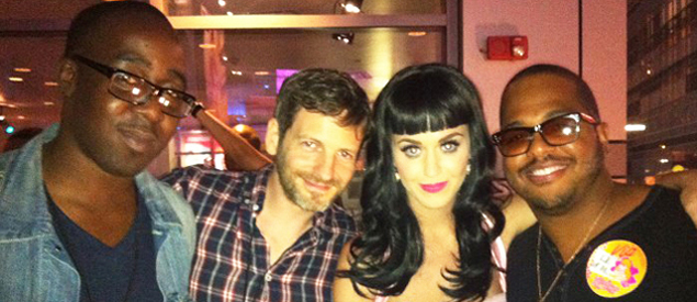 Pictured (l-r): Chris Anokute, Dr. Luke, Katy Perry and Tricky Stewart.