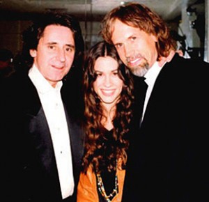 (l-r) John Alexander, Alanis Morissette & Glen Ballard.