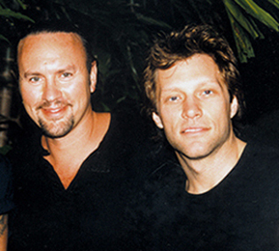 Desmond Child with Jon Bon Jovi.