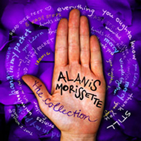 The CD cover of Alanis Morissette's greatest hits album, The Collection.