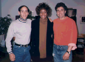 Allan Rich, Whitney Houston and Jud Friedman.