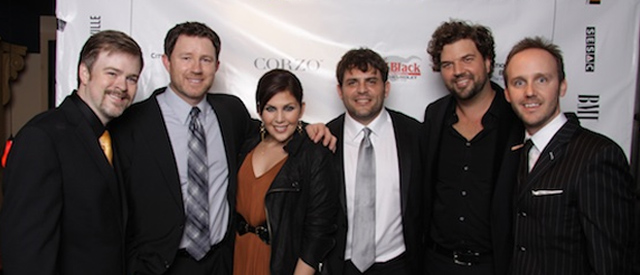 Ben Vaughn, Ben Hayslip, Hillary Scott of Lady Antebellum, Rhett Akins, Dallas Davidson, and Rusty Gaston of This Music. 