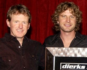 Brett Beavers with Dierks Bentley.