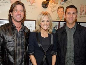 Brett James, Carrie Underwood and Mike Elizondo.