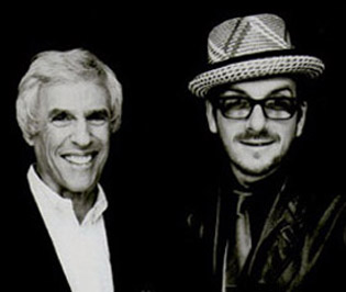 Burt Bacharach with Elvis Costello.