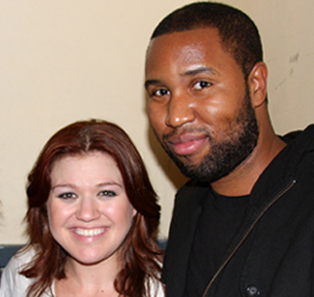 Claude Kelly with Kelly Clarkson