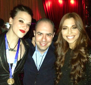 Lzzy Hale, Pete Ganbarg and Christina Perri