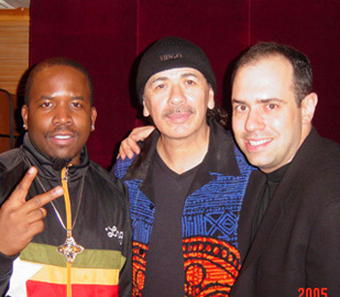 Big Boi, Carlos Santana and Pete Ganbarg