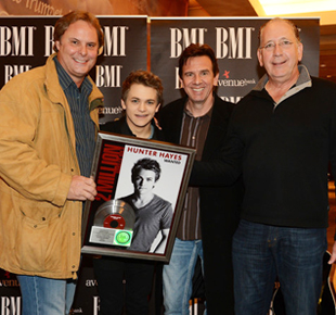 Scott Hendricks, Hunter Hayes, Dann Huff and John Esposito