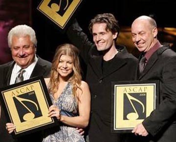 Martin Bandier, Fergie, Toby Gad, and Jim Vellutato.