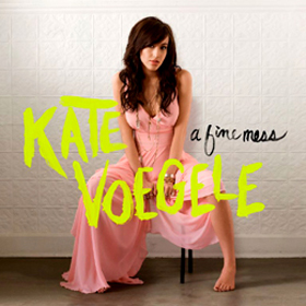 The cover of Kate Voegele's album, A Fine Mess.