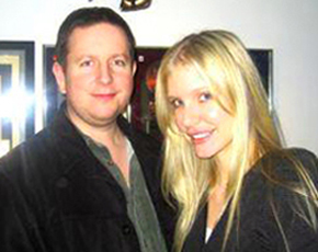 Kelly Harper with co-writer/producer, Rob Wells.