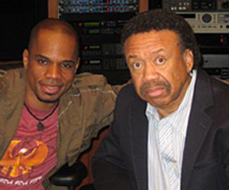 Maurice White with Kirk Franklin.