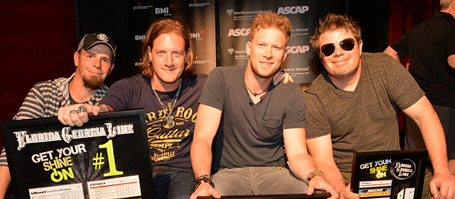 Chris Tompkins, Tyler Hubbard, Brian Kelley and Rodney Clawson.