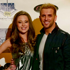 Sarah McMullen's "Now Or Never" Named August "Best Song Of The Month" 2 Sarah McMullen and Jonathan George (co-writer & manager).