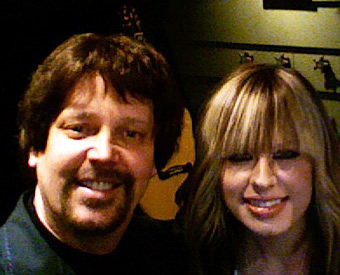 Steve Diamond with Orianthi.