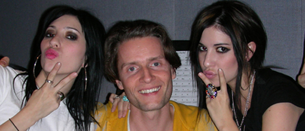 Toby Gad with the Veronicas.