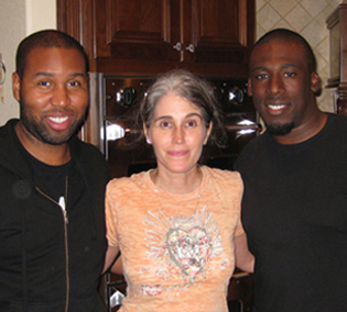 Claude Kelly and Danja with Teresa LaBarbera Whites.