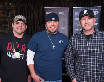 Rhett Akins, Jason Aldean & Ben Hayslip.