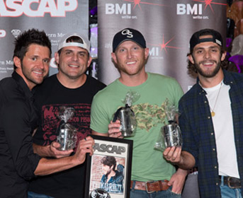 Michael Carter, Rhett Akins, Cole Swindell and Thomas Rhett.