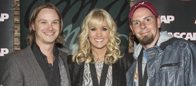 Josh Kear, Carrie Underwood and Chris Tompkins