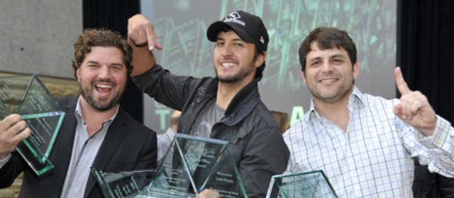 Dallas Davidson, Luke Bryan & Rhett Akins.