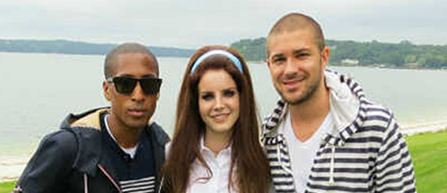 Pictured (l-r): Larry Jackson (former Interscope exec), Lana Del Rey, & John Ehmann (VP A&R, Interscope).