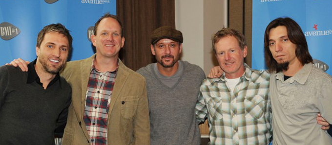 Brett Warren, Jim Beavers, Tim McGraw, Brett Beavers and Brad Warren.