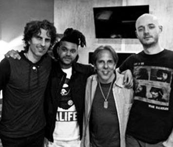 Stephan Moccio, The Weeknd, Dave Retinas (mixer), Jay Paul Bicknell (Moccio'e engineer).