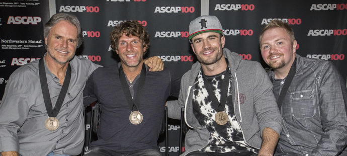  Marc Beeson, Billy Currington, Sam Hunt & Josh Osborne.