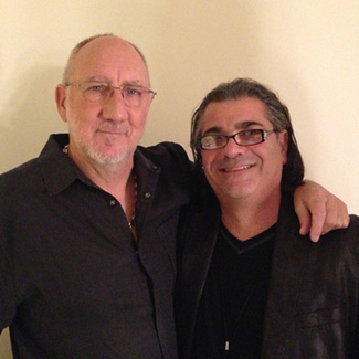 Evyen Klean with Pete Townshend of The Who.