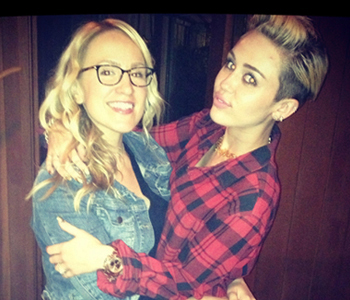 Mozella and Miley Cyrus