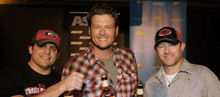 Rhett Akins, Blake Shelton and Ben Hayslip.