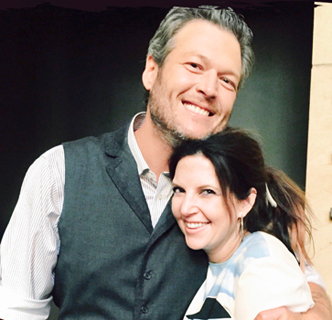 Blake Shelton and Aimee Mayo