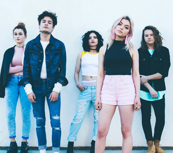 HEY VIOLET: Miranda Miller, Iain Shipp, Nia Lovelis, Rena Lovelis and Casey Moreta.