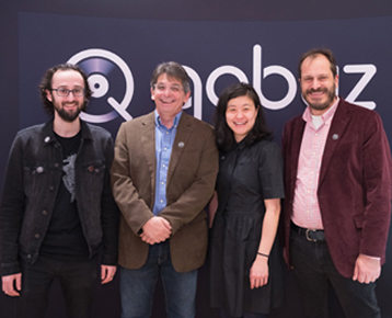 Qobuz USA team: Eric Benoit, David Solomon, Sujan Hong and Dan Mackta.